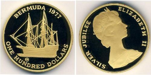 100 Dollar Bermudes Or Elizabeth II (1926-2022)