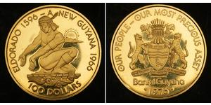 100 Dollar Guyana Or 