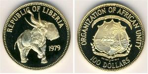 100 Dollar Liberia Or 