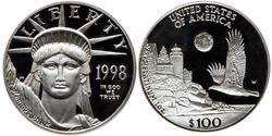 100 Dollar Vereinigten Staaten von Amerika (1776 - ) Platin 