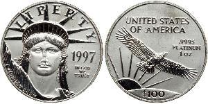 100 Dollar Vereinigten Staaten von Amerika (1776 - ) Platin 