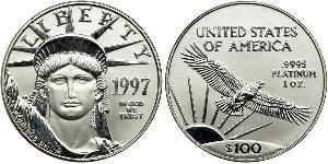 100 Dollar Vereinigten Staaten von Amerika (1776 - ) Platin 