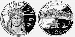 100 Dollar Vereinigten Staaten von Amerika (1776 - ) Platin 
