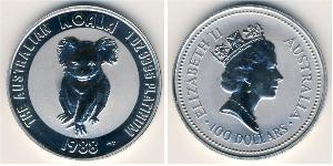 100 Dollar 澳大利亚 Platinum 