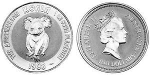 100 Dollar 澳大利亚 Platinum 