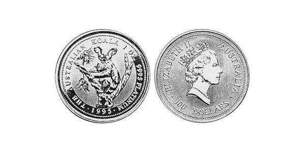 100 Dollar 澳大利亚 Platinum 