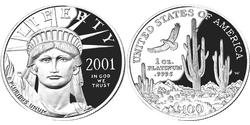 100 Dollar 美利堅合眾國 (1776 - ) Platinum 