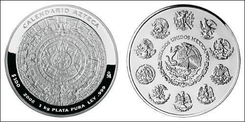 100 Dollar Mexiko (1867 - ) Silber 