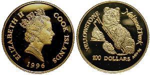 100 Dollar Cook Islands  伊丽莎白二世 (1926-2022)