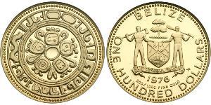 100 Dollar 伯利兹 金 