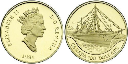 100 Dollar 加拿大 金 伊丽莎白二世 (1926-2022)