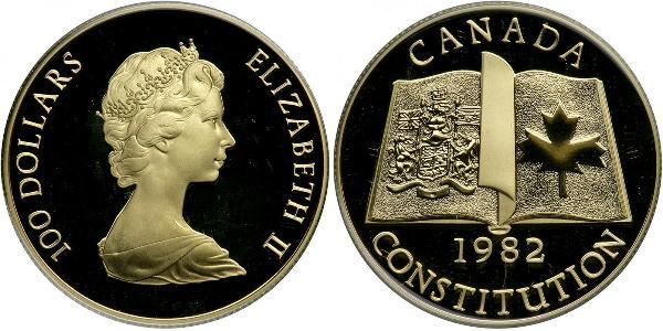 100 Dollar 加拿大 金 伊丽莎白二世 (1926-2022)