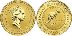 100 Dollaro Australia (1939 - ) Oro Elisabetta II (1926-2022)