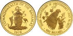 100 Dollaro Bahamas Oro 