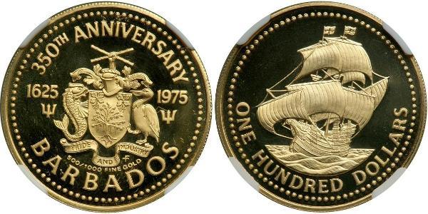 100 Dollaro Barbados Oro 
