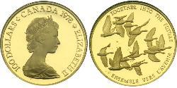 100 Dollaro Canada Oro Elisabetta II (1926-2022)