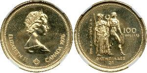 100 Dollaro Canada Oro Elisabetta II (1926-2022)