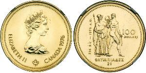 100 Dollaro Canada Oro Elisabetta II (1926-2022)