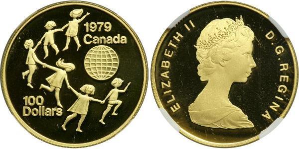 100 Dollaro Canada Oro Elisabetta II (1926-2022)