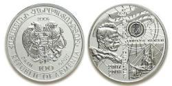 100 Dram Arménie (1991 - ) Argent 