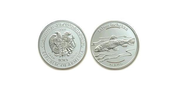 100 Dram Armenia (1991 - ) Argento 