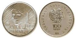 100 Dram Armenia (1991 - ) Níquel/Cobre 
