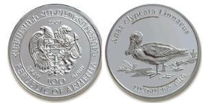 100 Dram Armenia (1991 - ) Plata 