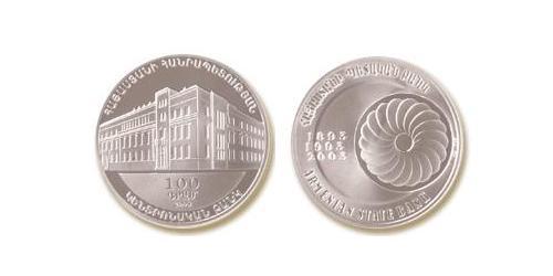 100 Dram Armenia (1991 - ) Plata 