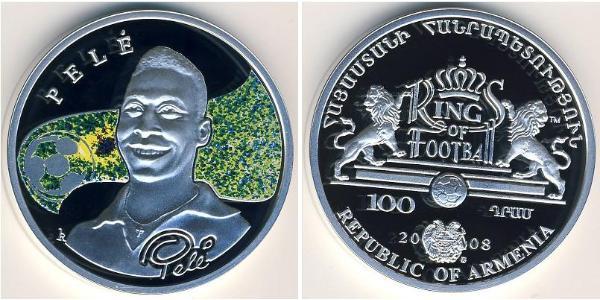100 Dram Armenien (1991 - ) Silber 