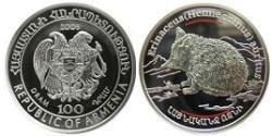 100 Dram Armenia (1991 - ) Silver 