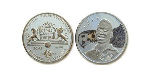 100 Dram Armenia (1991 - ) Silver 