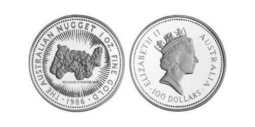 100 Dólar Australia (1939 - ) Oro 