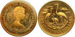 100 Dólar Bahamas Oro Isabel II (1926-2022)