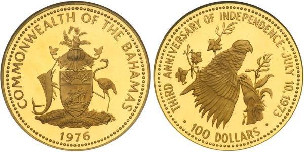 100 Dólar Bahamas Oro 