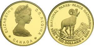 100 Dólar Canadá Oro Isabel II (1926-2022)