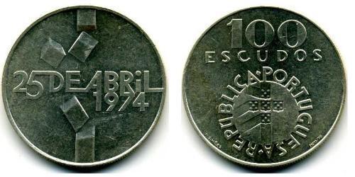 100 Escudo République portugaise (1975 - ) Argent 