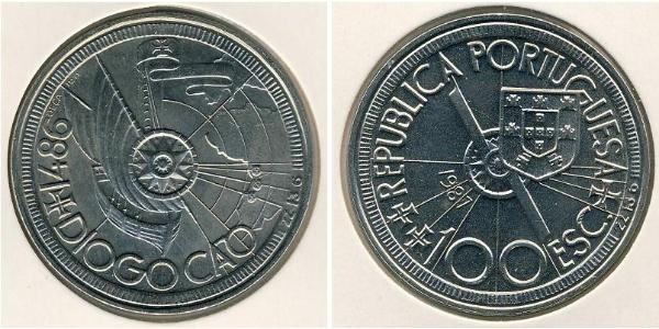 100 Escudo République portugaise (1975 - ) Argent 