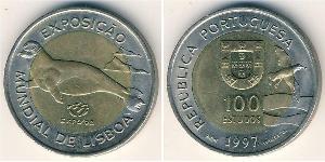 100 Escudo Portogallo (1975 - ) Bimetal 