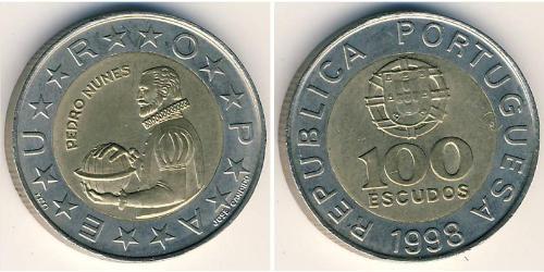 100 Escudo Portogallo (1975 - ) Bimetal 