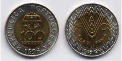 100 Escudo Portuguese Republic (1975 - ) Bimetal 