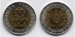 100 Escudo 葡萄牙 Bimetal 