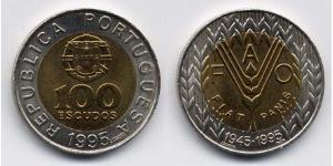 100 Escudo 葡萄牙 Bimetal 