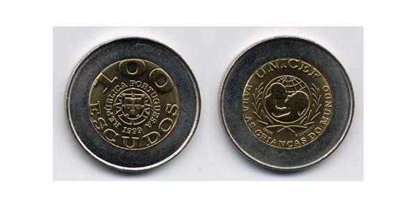 100 Escudo 葡萄牙 Bimetal 