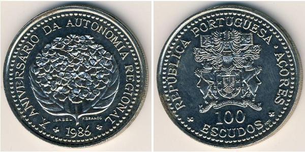 100 Escudo Azores Copper/Nickel 