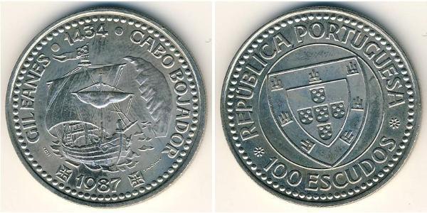 100 Escudo Portuguese Republic (1975 - ) Copper/Nickel 