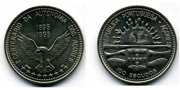 100 Escudo Azores Níquel/Cobre 