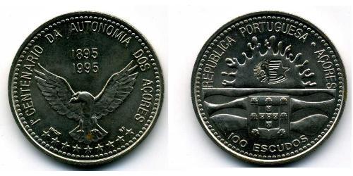 100 Escudo Azzorre Rame/Nichel 
