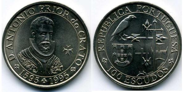 100 Escudo Portogallo (1975 - ) Rame/Nichel 