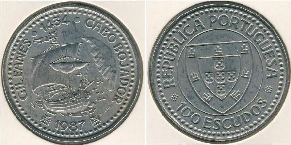 100 Escudo Republica Portuguesa (1975 - ) Silber 