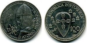 100 Escudo Portuguese Republic (1975 - ) Silver 